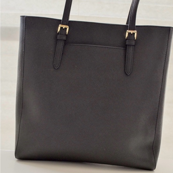 Michael Kors Black Leather Tote - Picture 2 of 3